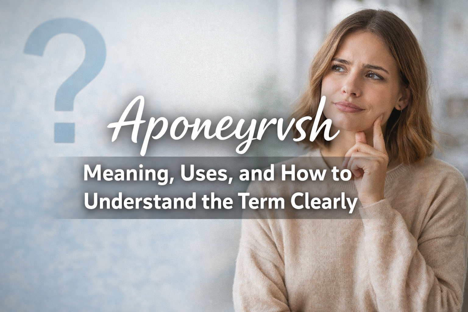 Aponeyrvsh: Meaning, Uses, and How to Understand the Term Clearly