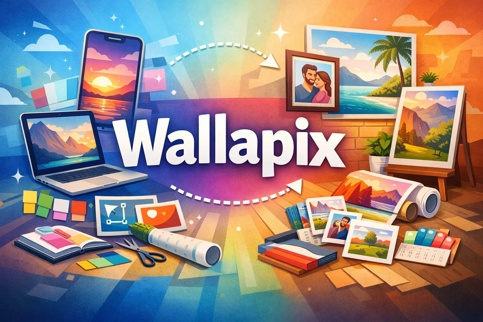 Wallapix: Personalized Visual Experiences for Digital and Physical Spaces